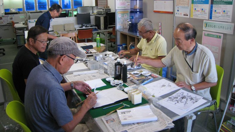 2017.9.25水墨画風景