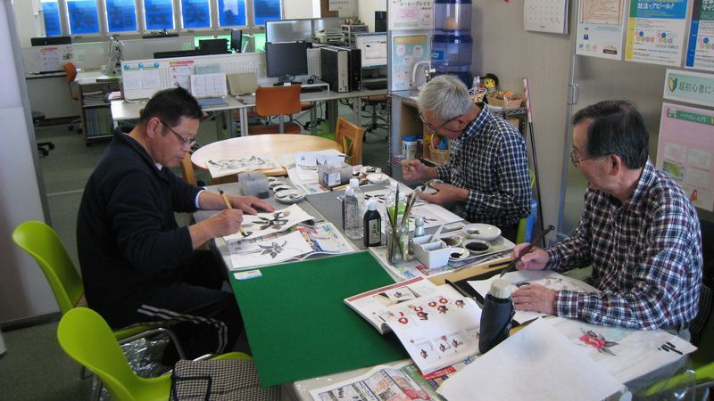 2018.3.26水墨画風景