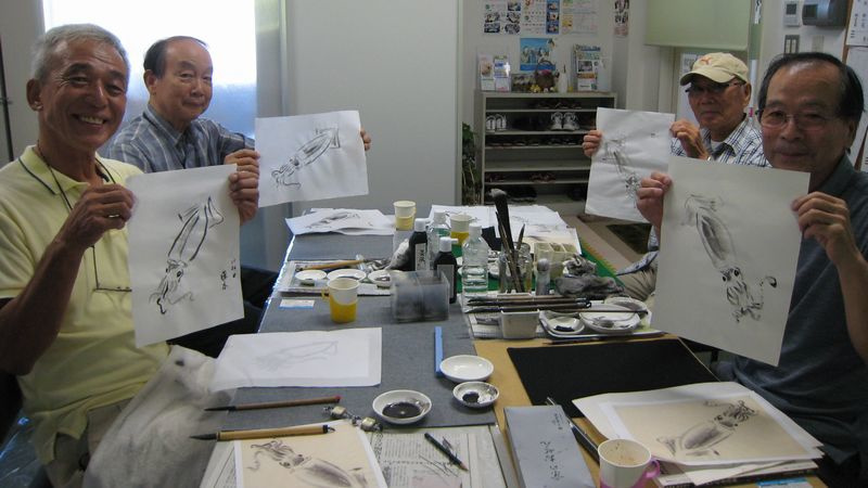 2018.8.27水墨画風景