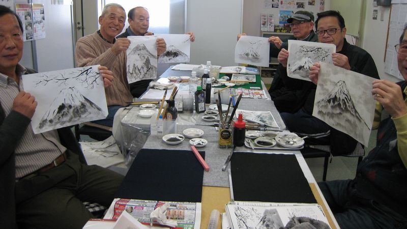 2019.2.25水墨画風景