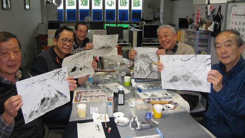 2019.3.25水墨画風景